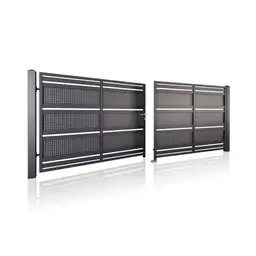 Poartă batantă auto Modern 10.109 – două canate din profile perforate
