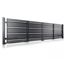 Poartă bi-fold auto Modern 10.109 – panouri perforate, cadru robust