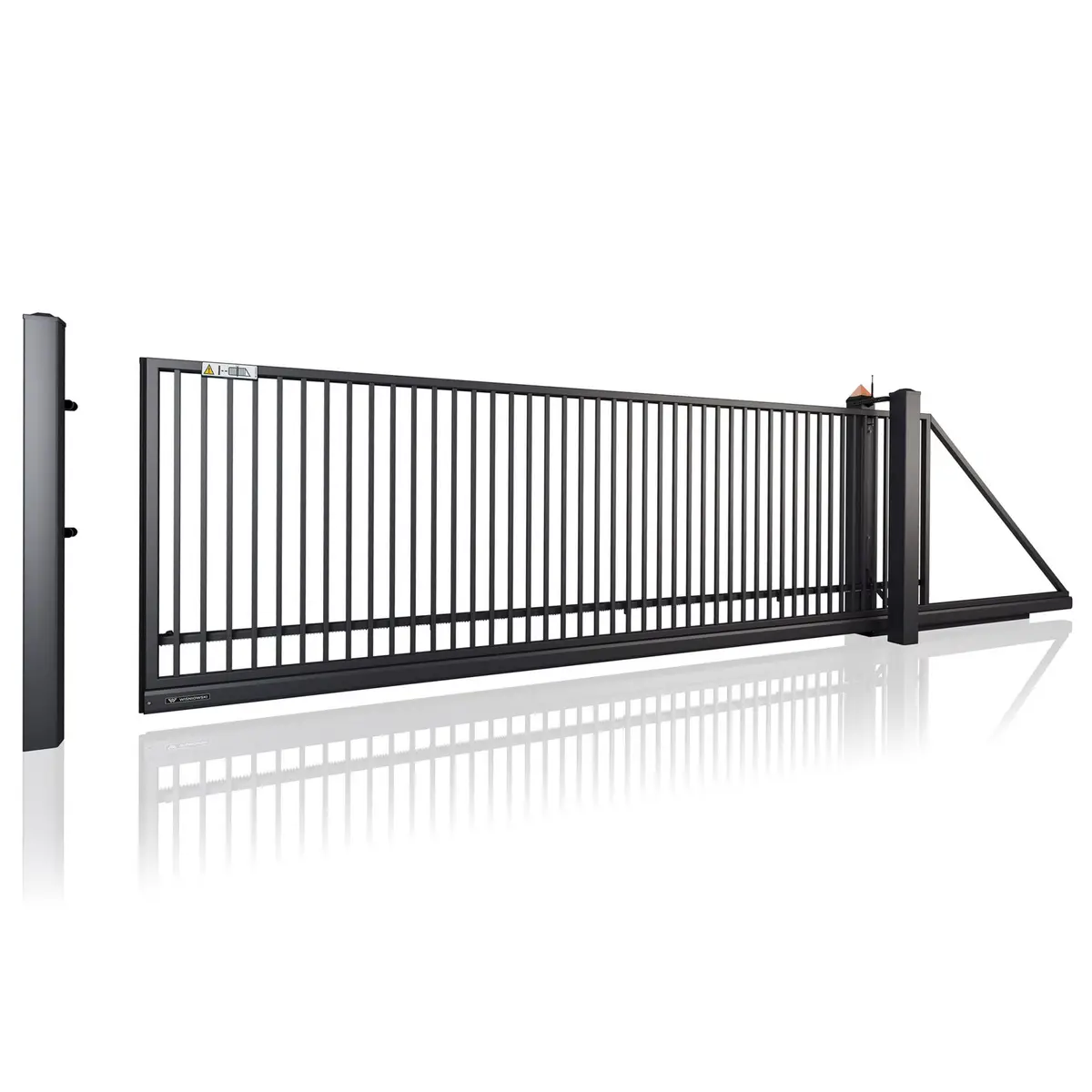 Poartă culisantă Classic 10.71 – automatizată, cu bare verticale