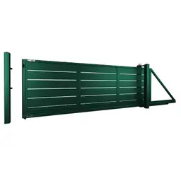 Poartă culisantă Home Inclusive 10.228 – varianta verde, sistem de glisare