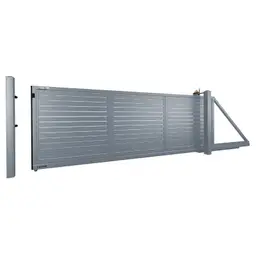 Poartă culisantă Home Inclusive 10.230 – varianta gri, lamele verticale