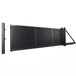 Poartă culisantă Home Inclusive 10.233 – varianta neagră, lamele verticale