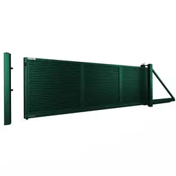 Poartă culisantă Home Inclusive 10.233 – varianta verde, cu mecanism de acționare
