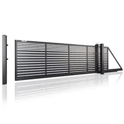 Poartă culisantă Modern 10.106 – lamele verticale, sistem de ghidare