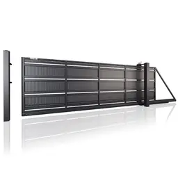 Poartă culisantă Modern 10.109 – design perforat, sistem de glisare