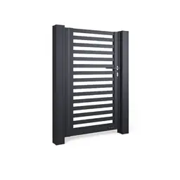 Poartă pietonală din aluminiu AL.102 – lamele verticale, design minimalist