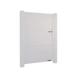 Poartă pietonală Home Inclusive 10.200 v1 – variantă albă cu încuietoare