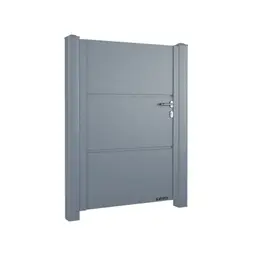 Poartă pietonală Home Inclusive 10.200 v1 – variantă cu lacăt, pe doi stâlpi
