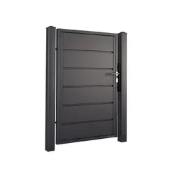 Poartă pietonală Home Inclusive 10.228+ – lamele orizontale, culoare închisă