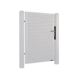 Poartă pietonală Home Inclusive 10.233 – variantă albă cu broască