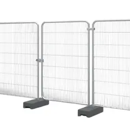 Poartă pietonală mobilă RT Anticlimb – panouri din plasă pe baze de beton