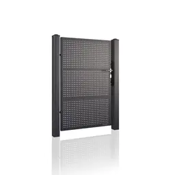 Poartă pietonală Modern 10.111 – perforată, cu mâner metalic