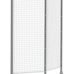 Sistem de protecție pentru utilaje Troax QuickGuard din aluminiu – panouri perforate pe stâlpi