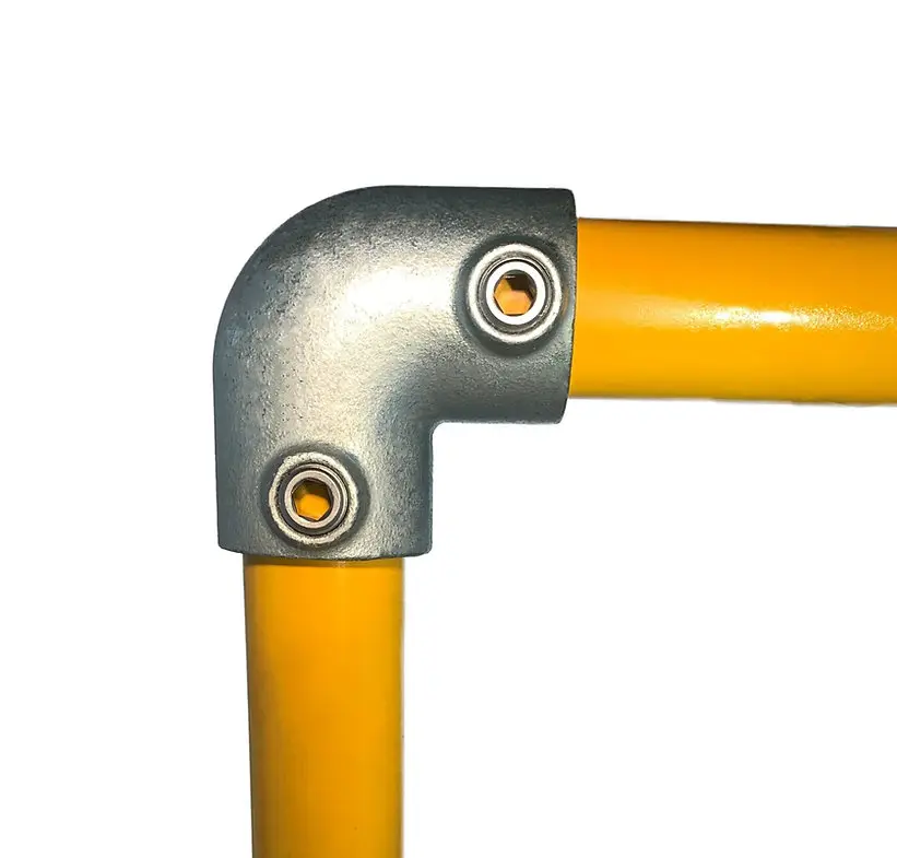 Sistem de balustradă și mână curentă – îmbinare unghiulară de colț