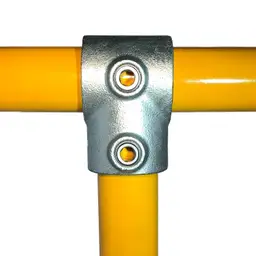 Sistem de balustradă și mână curentă – conector galben cu două orificii