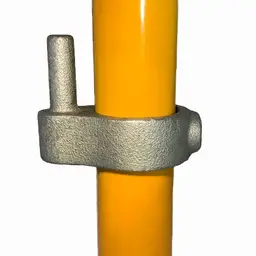 Sistem de balustradă și mână curentă – colier pe stâlp galben