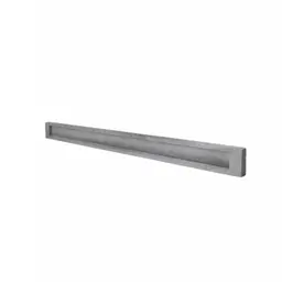 Accesoriu de gard: soclu prefabricat pentru panouri, 200 mm – placă gri, vedere laterală