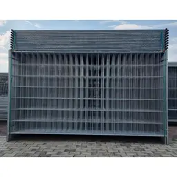 Gard mobil de șantier, panou ST ECO – panou zincat, vedere frontală