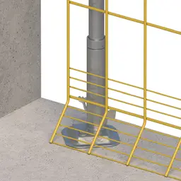 Talpă EPS-UPZ-V2, sistem de protecție a marginilor – montată pe fundație de beton