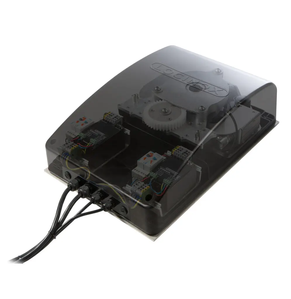 Unitate de control modulară Turnitec pentru turnicheți – carcasă transparentă, mecanism intern