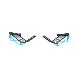 Poartă industrială bi-fold V-King – sistem de prindere cu cadru albastru