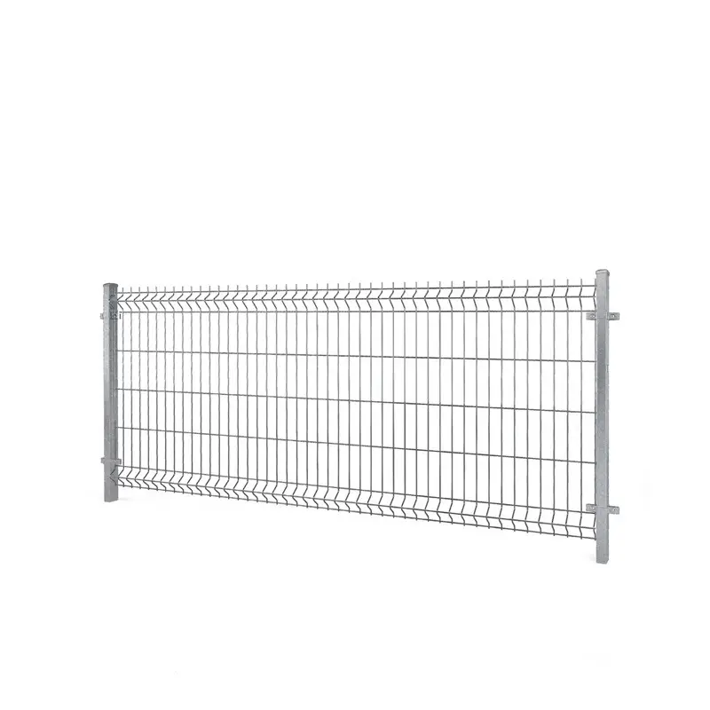 Gard panou bordurat Vega B 3D zincat 1.03 m, sârmă 5 mm – panou cu suporturi laterale
