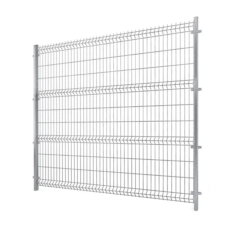 Gard panou bordurat Vega B 3D zincat 2.23 x 2.5 m, sârmă 5 mm – panouri îmbinate