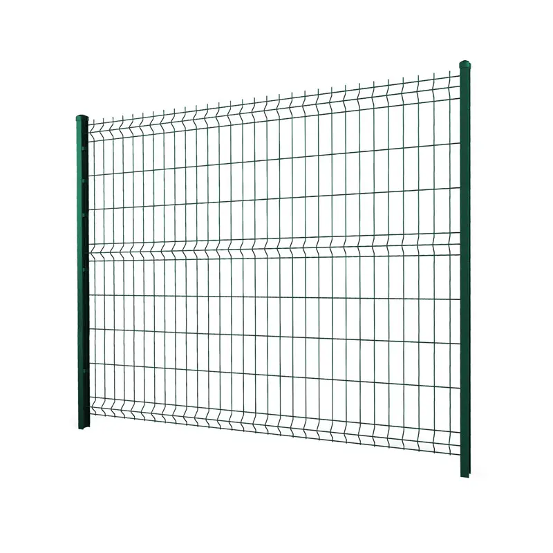 Gard panou bordurat 3D Vega B Light PVC verde, 1.73 x 2.5 m, sârmă 4 mm – vedere de ansamblu