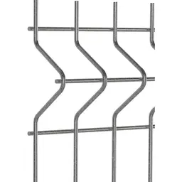 Gard panou bordurat 3D Vega B Light zincat, 1.73 x 2.5 m, sârmă 4 mm – detaliu bordură în zig-zag