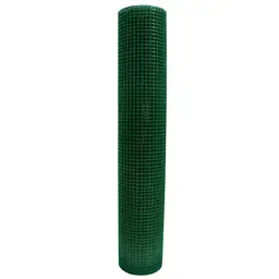 Plasă gard sudată Voliplast zincată și plastifiată, ochi 16x16 mm, 0.5 m, rolă 10 m – rulou în poziție verticală