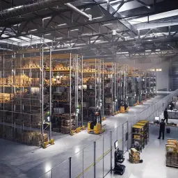 Sisteme modulare de compartimentare pentru depozite Warehouse Partition – depozit cu rafturi și stivuitoare