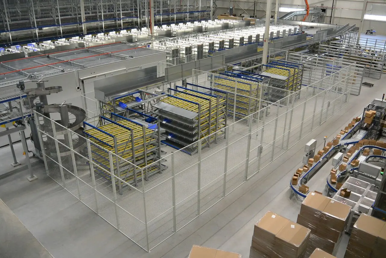 Sisteme modulare de compartimentare pentru depozite Warehouse Partition – lângă bandă transportoare