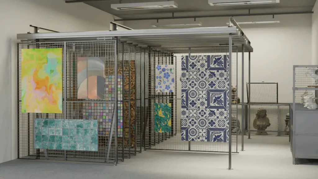 Sisteme modulare de compartimentare pentru depozite Warehouse Partition – zone delimitate în expoziție