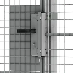 Sisteme modulare de compartimentare pentru depozite Warehouse Partition – ușă cu broască și mâner