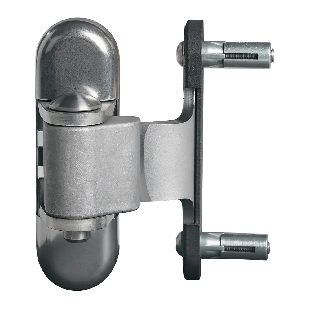 Balama 3DM fără sudură, reglabilă în 3 dimensiuni, braț inox – balama metalică lucioasă