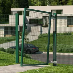 Balama Excentro M16 pentru deschidere în pantă – poartă verde din plasă deschisă