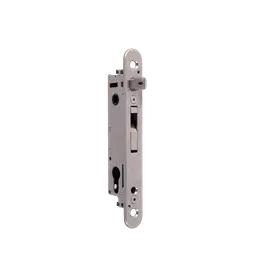 Încuietoare încastrabilă Locinox Fortylock, kit aluminiu negru, pentru porți metalice – broască cu orificii