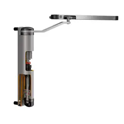 Amortizor hidraulic Lion negru – secțiune cu piston și arcuri