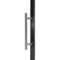 Mâner fix din oțel inoxidabil BAR-I, 90° – mâner tubular pe panou vertical