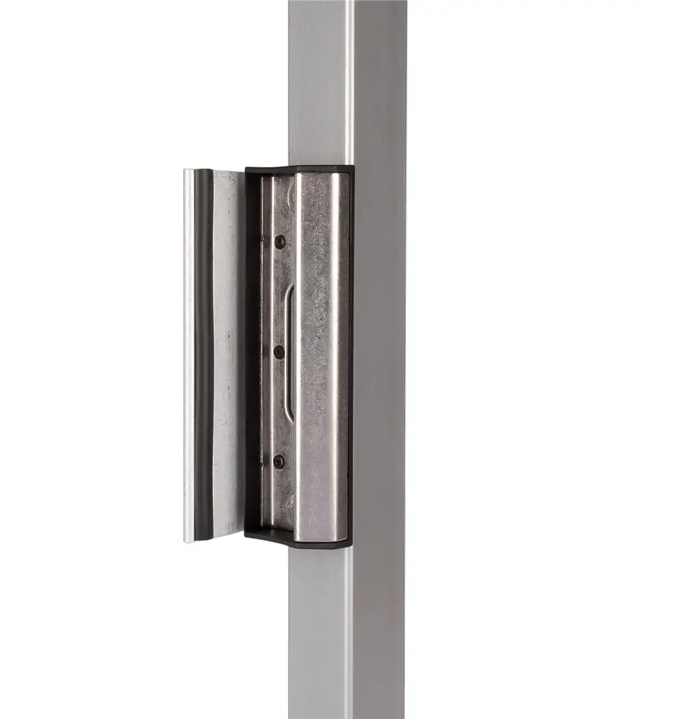 Opritor industrial reglabil SAKL QF negru din oțel inoxidabil, adâncime profil 40-60 mm – prins pe profil metalic