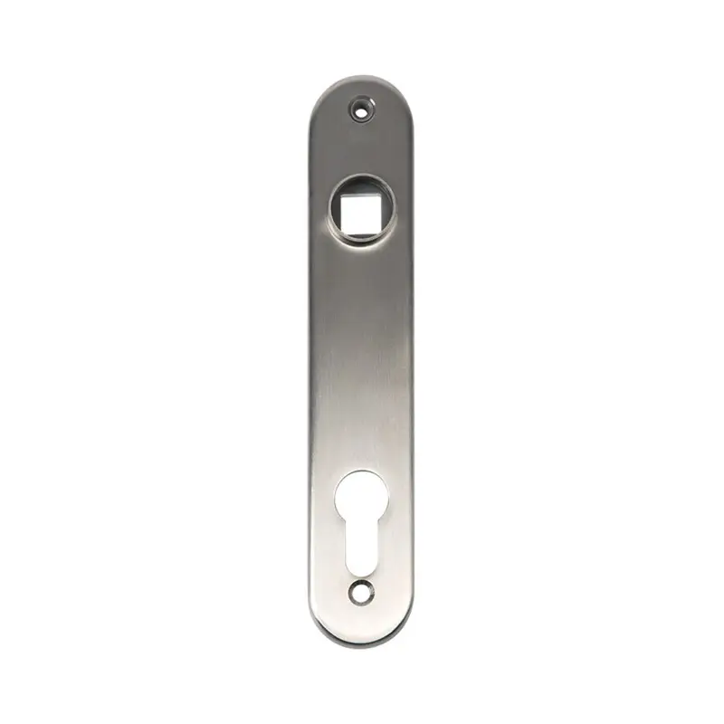 Set shield-uri inox pentru încuietori Locinox – placă netedă cu locaș pentru cilindru