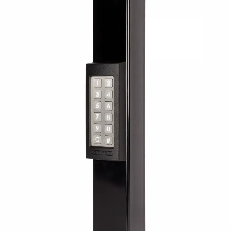 Tastatură Slimstone pentru control acces – keypad montat pe stâlp metalic