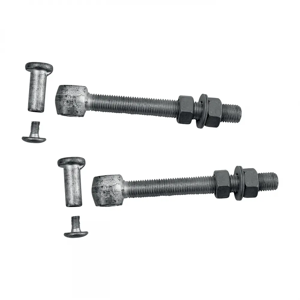 Balama zincată reglabilă M16, 130 mm, set 2 buc – șuruburi cu piulițe de prindere