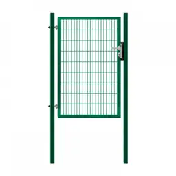 Set poartă pietonală PVC dublu fir Pilofor Super 1.78 m verde, cu stâlpi, balamale și încuietoare – închidere