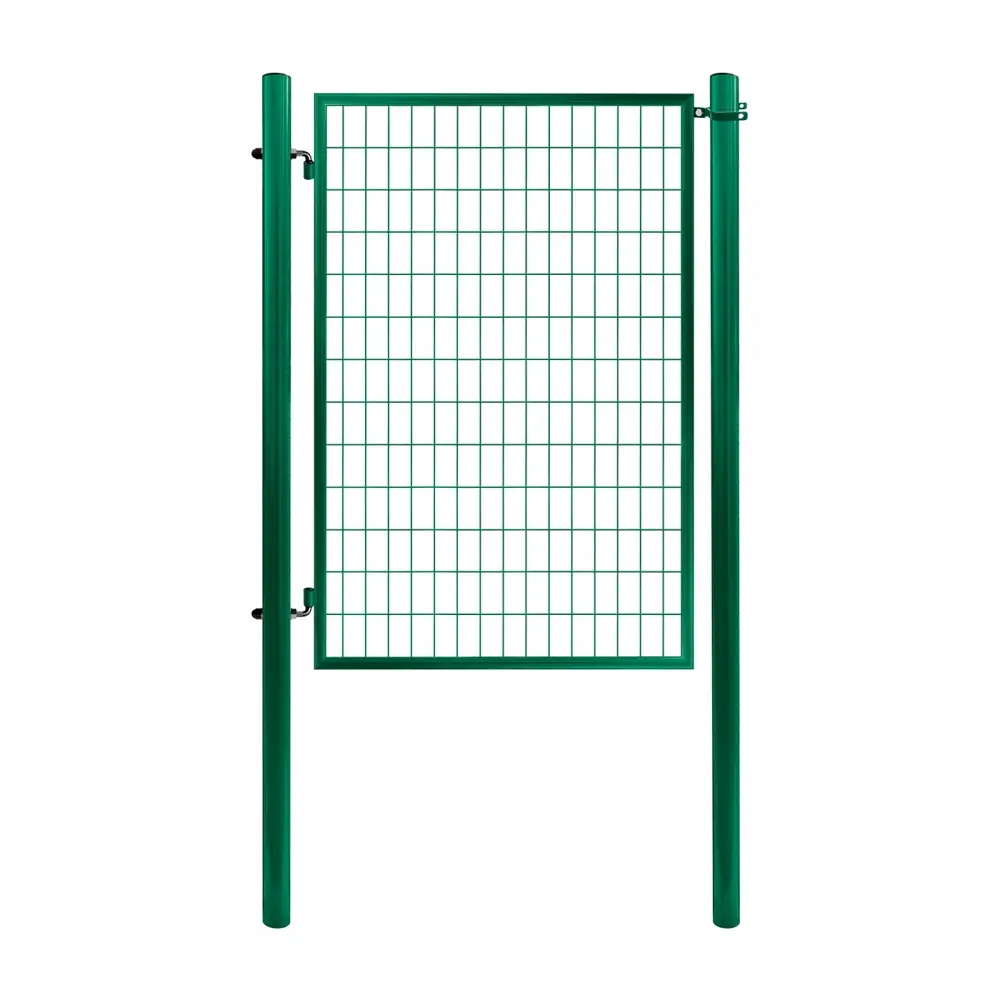 Set poartă pietonală PVC Economy 1 m verde, cu stâlpi și balamale – poartă pe doi stâlpi
