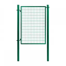 Set poartă pietonală PVC Economy 1 m verde, cu stâlpi și balamale – poartă pe doi stâlpi