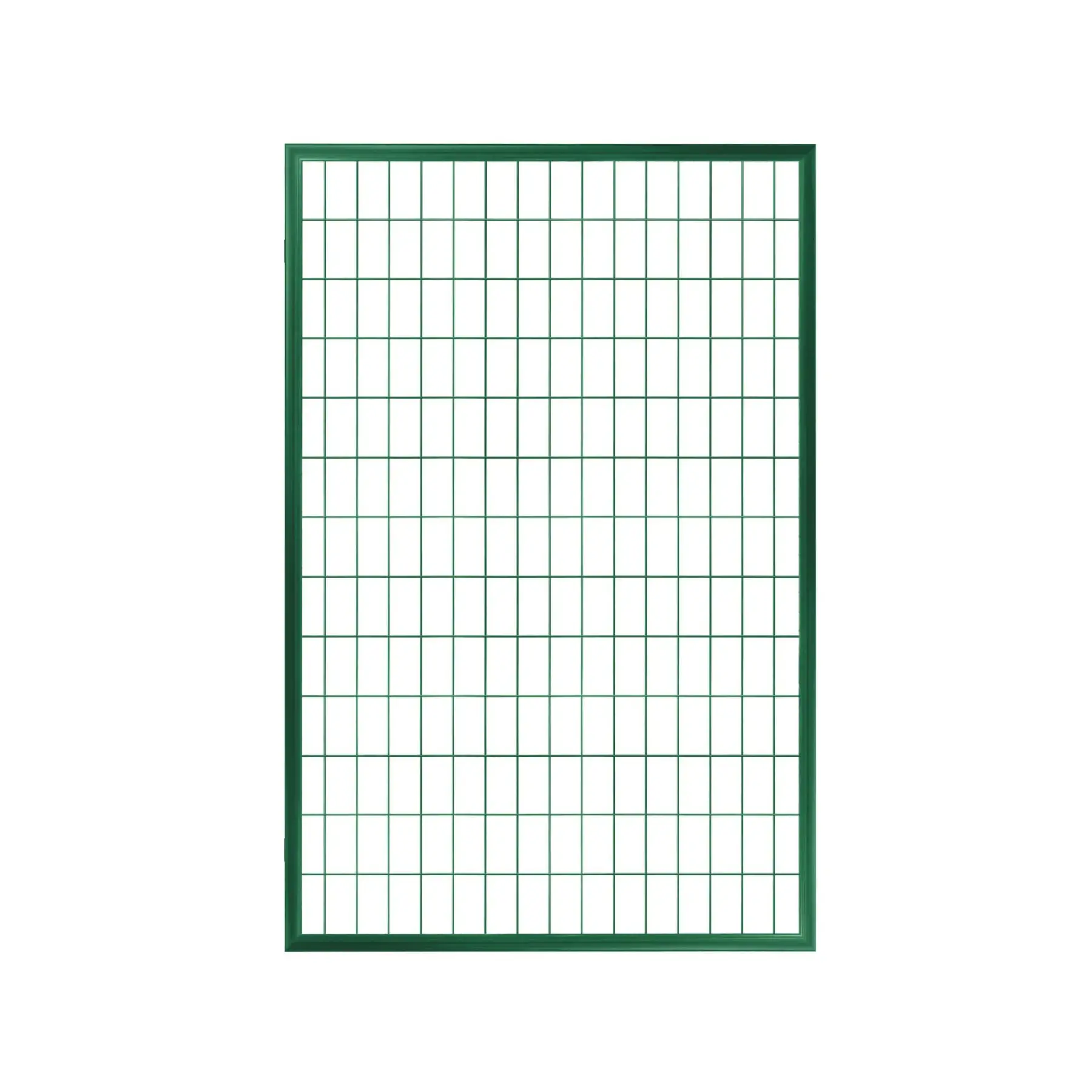 Set poartă pietonală PVC Economy 1 m verde, cu stâlpi și balamale – panou din plasă verde