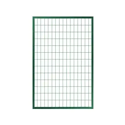 Set poartă pietonală PVC Economy 1 m verde, cu stâlpi și balamale – panou din plasă verde