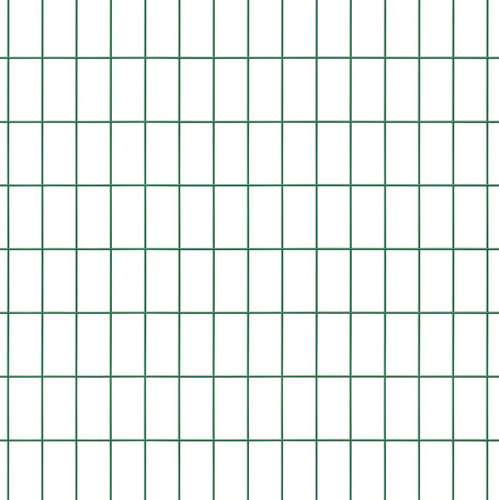 Set poartă pietonală PVC Economy 1 m verde, cu stâlpi și balamale – detaliu de ochiuri