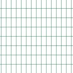 Set poartă pietonală PVC Economy 1 m verde, cu stâlpi și balamale – detaliu de ochiuri